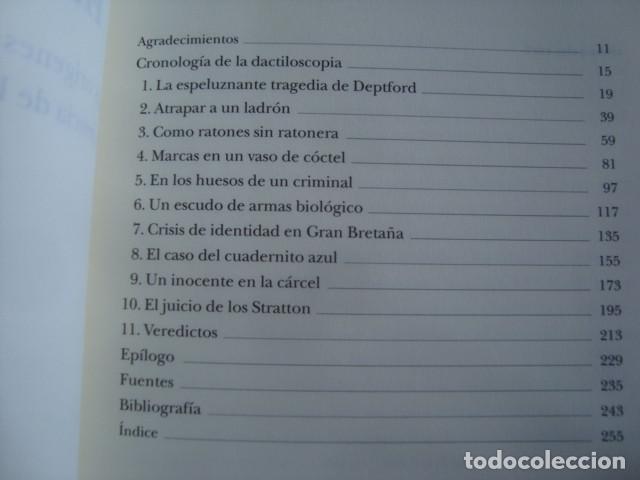 Libros de segunda mano: HUELLAS DACTILARES. LOS OR&Iacute;GENES DE LA DACTILOSCOPIA - COLIN BEAVAN (ALBA, 2003). FINGERPRINTS - Foto 3