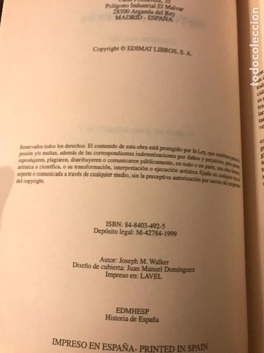 Libros de segunda mano: Historia de Espa&ntilde;a. Joseph M. Walker. - Foto 3