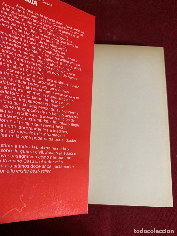 Libros de segunda mano: Zona roja. Fernando Vizca&iacute;no Casas. - Foto 3