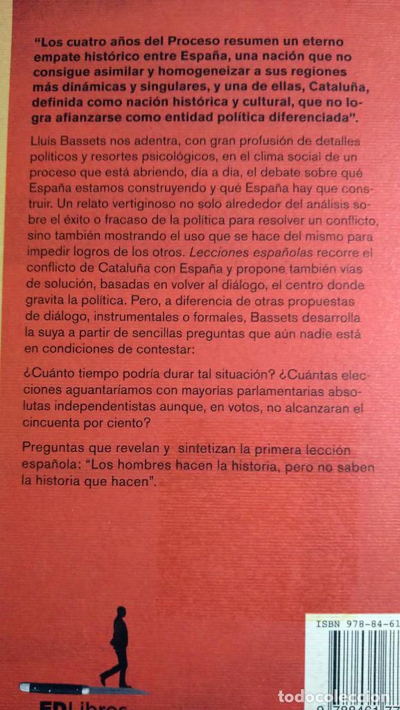 Libros de segunda mano: LECCIONES ESPA&Ntilde;OLAS - Llu&iacute;s Bassets - Foto 2