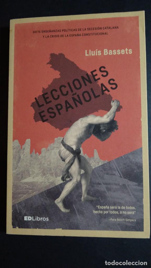 Libros de segunda mano: LECCIONES ESPA&Ntilde;OLAS - Llu&iacute;s Bassets - Foto 1