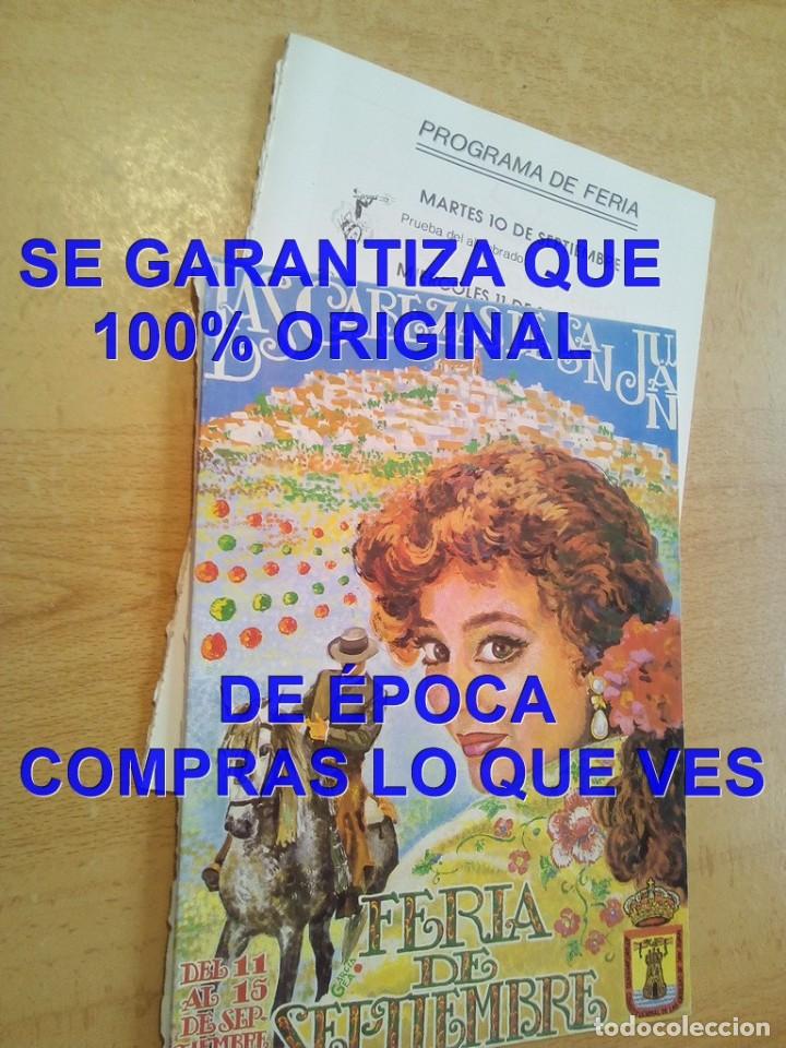 Libros de segunda mano: LAS CABEZAS DE SAN JUAN FERIA DE SETIEMBRE 1991 PROGRAMA W1 - Foto 1