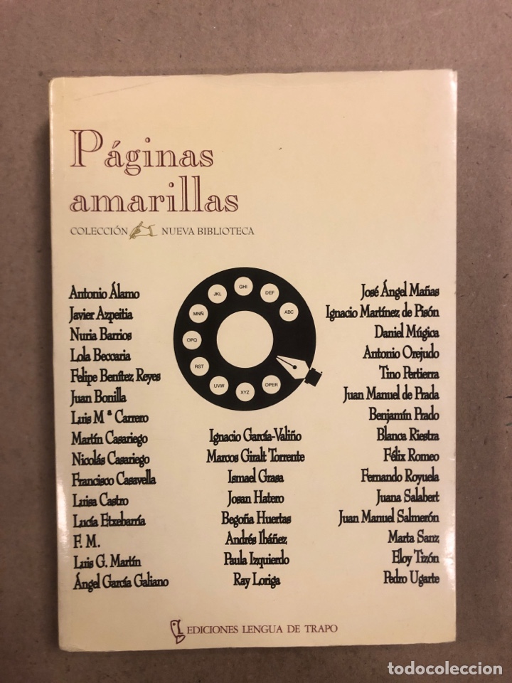 Libros de segunda mano: P&Aacute;GINAS AMARILLAS. VV.AA. EDICIONES LENGUA DE TRAPO 1997. - Foto 1