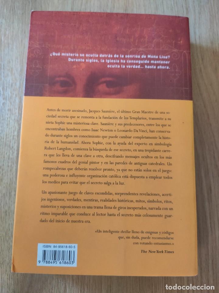 Libros de segunda mano: El Codigo Da Vinci Dan Brown - Foto 2