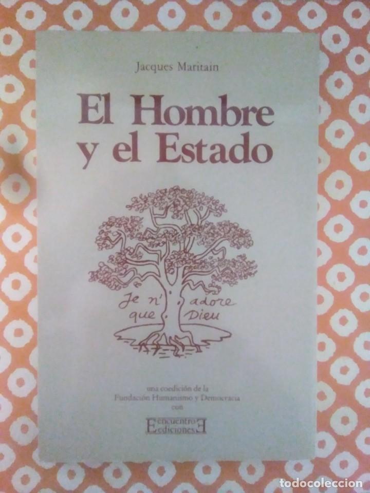 Libros de segunda mano: JACQUES MARITAIN.- El Hombre y el Estado. Encuentro. - Foto 1