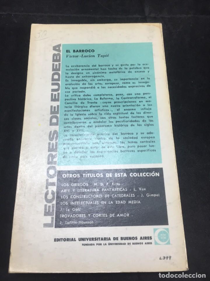 Libros de segunda mano: El barroco. Victor - Lucien Tapie. EUDEBA, ARGENTINA, 1963 - Foto 13