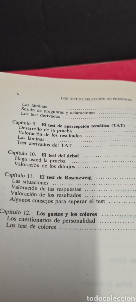 Libros de segunda mano: Interesante libro. Los Test de Selecci&oacute;n Personal. Gilles Azzopardi. Ediciones Deusto. - Foto 8