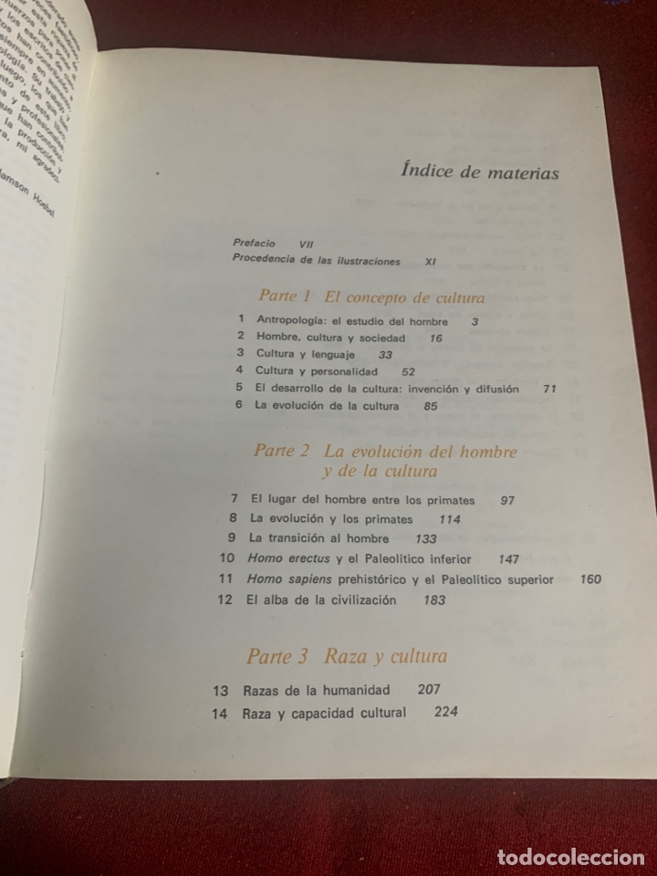 Libros de segunda mano: Antropolog&iacute;a. El estudio del hombre. E. Adamson Hoebel. - Foto 4