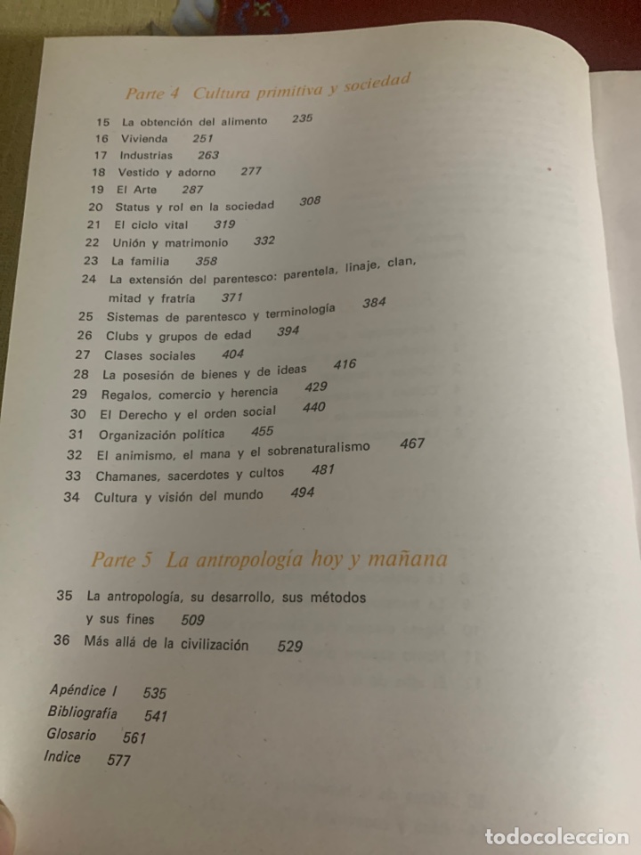 Libros de segunda mano: Antropolog&iacute;a. El estudio del hombre. E. Adamson Hoebel. - Foto 5