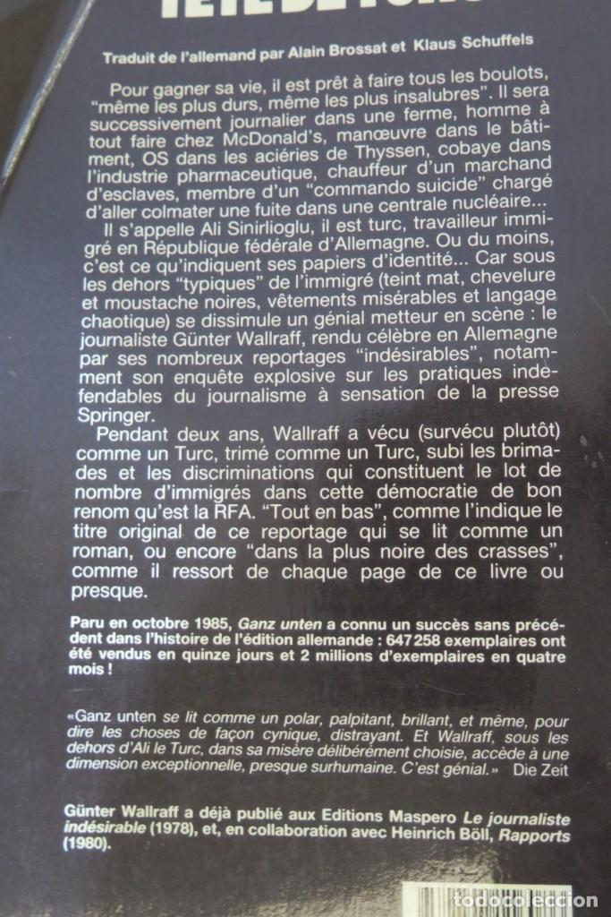 Libros de segunda mano: T&ecirc;te de Turc. G&uuml;nter Wallraff - Foto 2