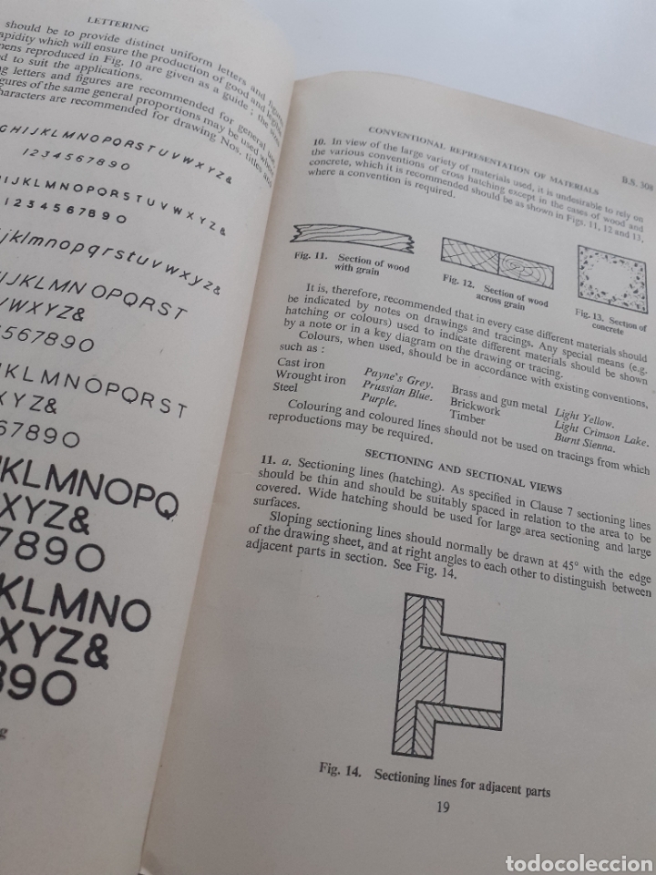 Libros de segunda mano: Engineering drawing practice, British standard 308: 1943 ingl&eacute;s - Foto 7