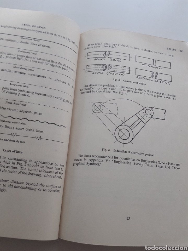 Libros de segunda mano: Engineering drawing practice, British standard 308: 1943 ingl&eacute;s - Foto 8