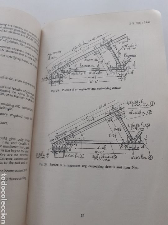 Libros de segunda mano: Engineering drawing practice, British standard 308: 1943 ingl&eacute;s - Foto 9