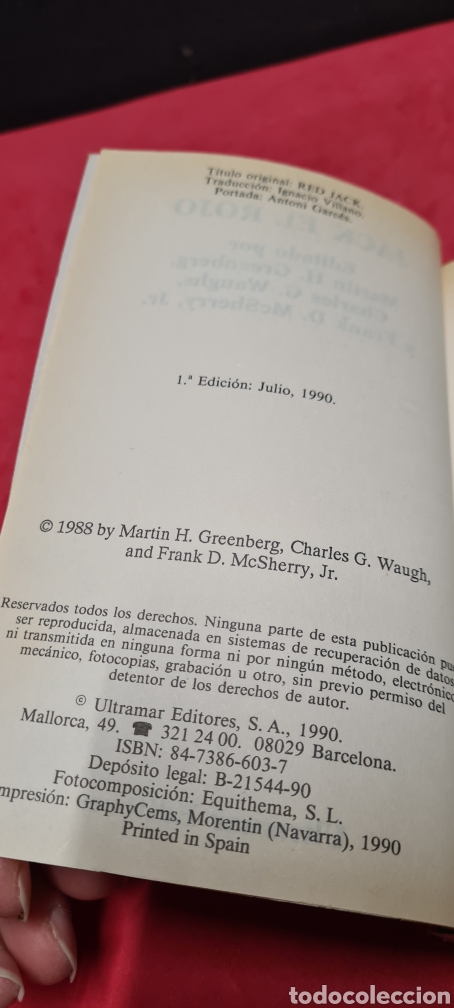 Libros de segunda mano: Precioso libro. Jack el Rojo. Zona oscura. Ultramar. - Foto 5