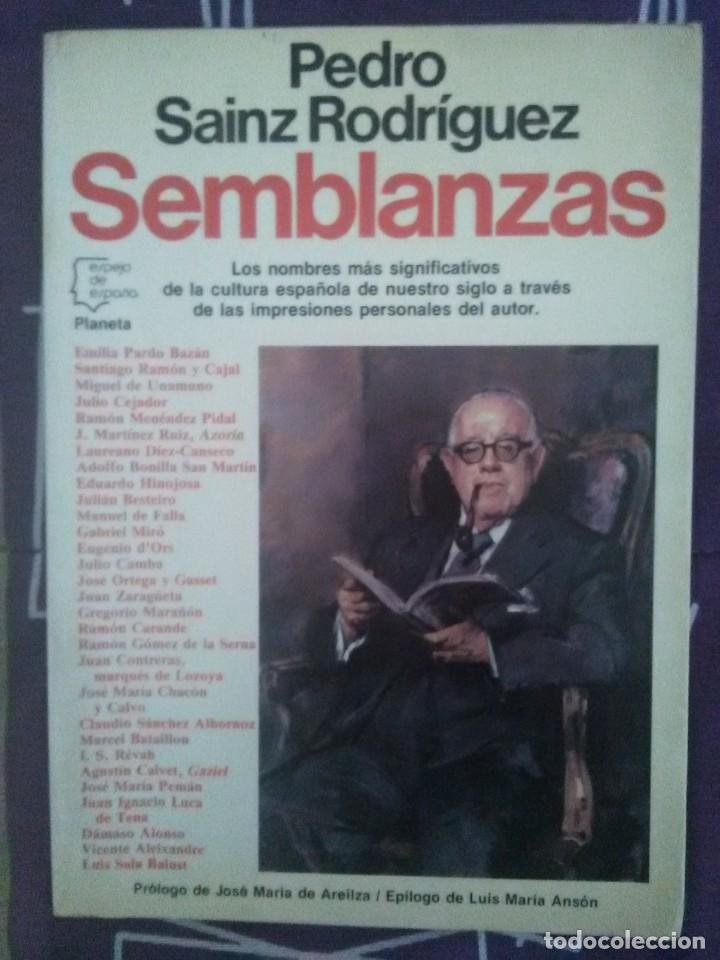 Libros de segunda mano: Semblanzas. P. Sainz Rodr&iacute;guez. Planeta. 1988. - Foto 1