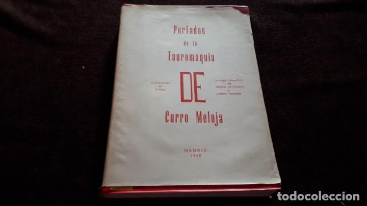 Libros de segunda mano: PORTADAS DE LA TAUROMAQUIA DE CURRO MELOJA-ILUSTRACIONES DE DO&Ntilde;ATE-MADRID 1968