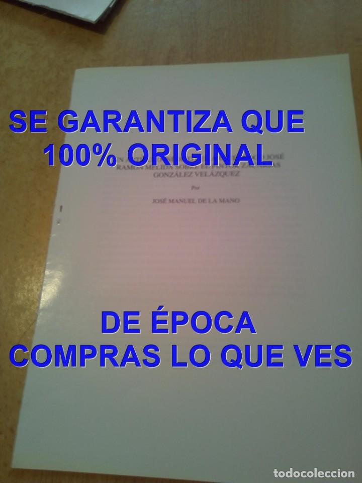 Libros de segunda mano: JOSE MANUEL DE LA MANO ARQUEOLOGO JOSE RAMON MELIDA SOBRE ZACARIAS GONZALEZ VELAZQUEZ 22 PG U53