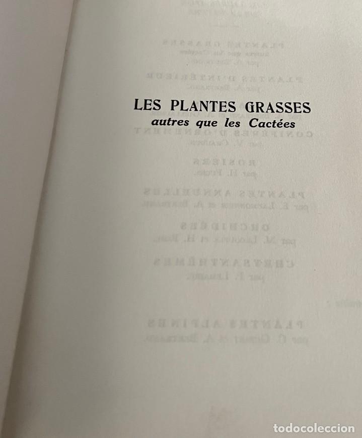 Libros de segunda mano: PLANTES GRASSES autres que les Cact&eacute;es - A. Bertrand - Foto 2