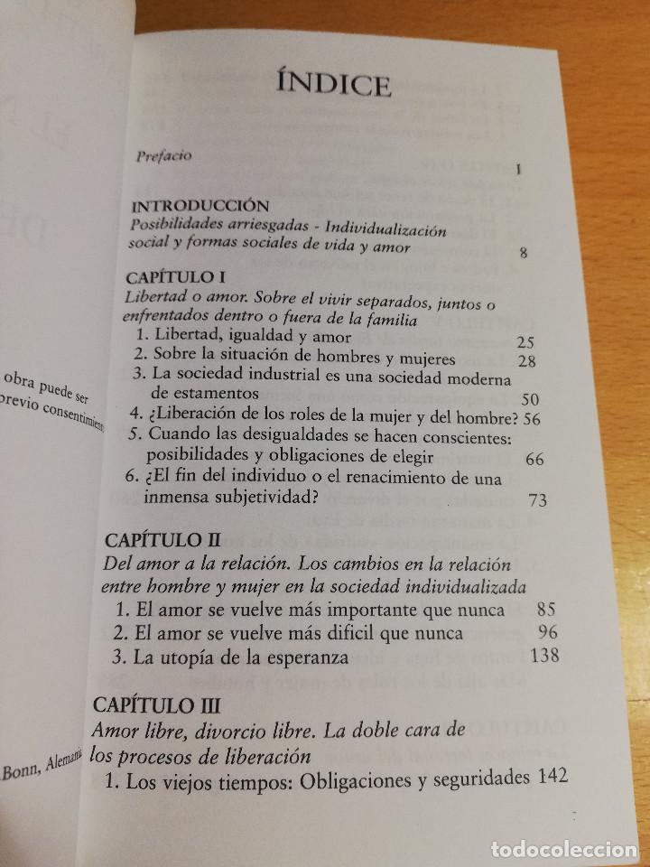 Libros de segunda mano: EL NORMAL CAOS DEL AMOR (ULRICH BECK / ELISABETH BECK-GERNSHEIM) - Foto 3