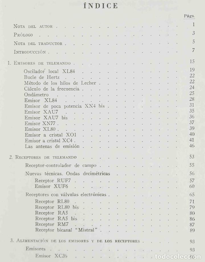 Libros de segunda mano: Pr&aacute;ctica del telemando (Ch. Pepin) Marcombo 1963 - Foto 3
