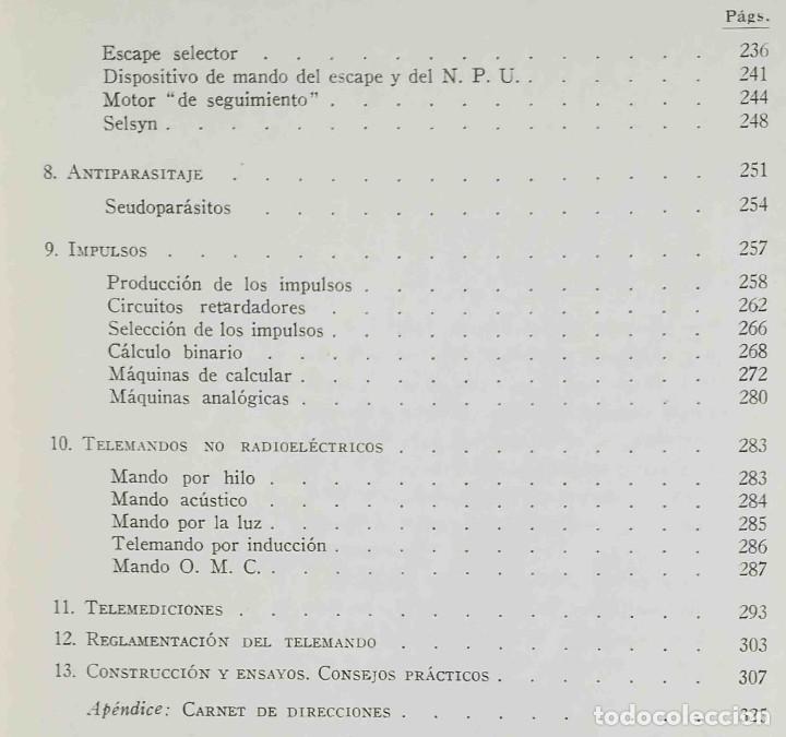 Libros de segunda mano: Pr&aacute;ctica del telemando (Ch. Pepin) Marcombo 1963 - Foto 5