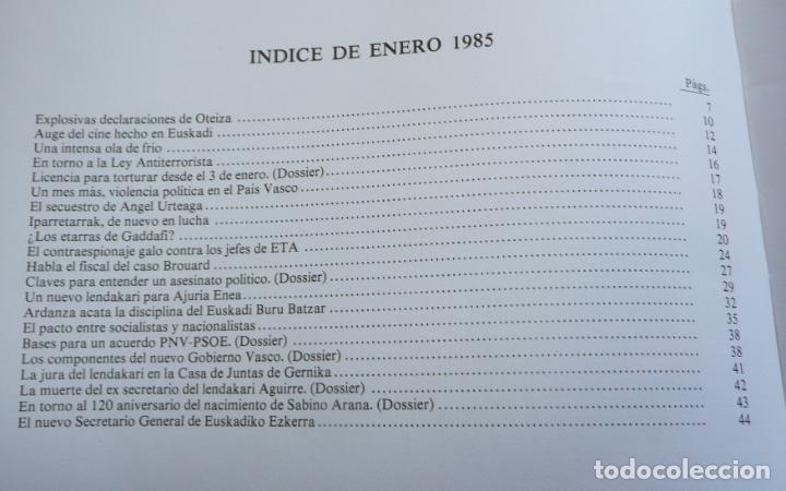 Libros de segunda mano: Anuario de Euskal Herria 1985 (Editorial Amigos del Libro Vasco) - Foto 5