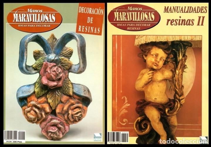 Second hand books: �F1820 - ARTESANIA. 2 EJEMPLARES. RESINAS. MENSULAS. RELOJES. CUADROS. MANOS MARAVILLOSAS.