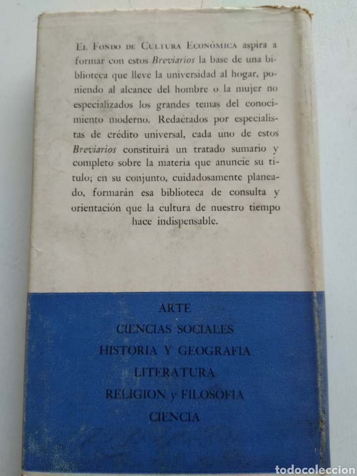 Libros de segunda mano: ANTROPOLOG&Iacute;A/C. KLUCKHOHN/BREVIARIOS - Foto 3