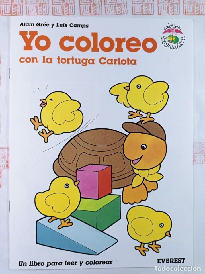 Libros de segunda mano: Cuaderno YO COLOREO con la tortuga Carlota - Foto 1
