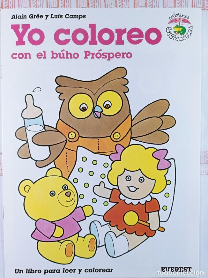 Libros de segunda mano: Cuaderno YO COLOREO con el b&uacute;ho Pr&oacute;spero - Foto 1