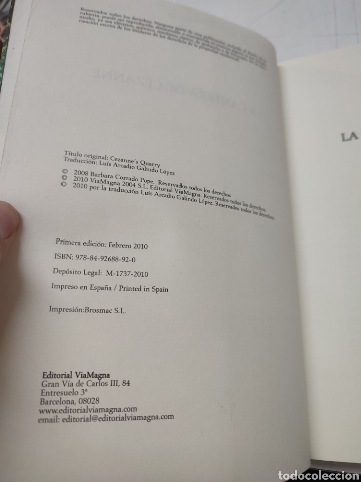 Libros de segunda mano: La cantera de Cezanne. Barbara Cortado Pope - Foto 7