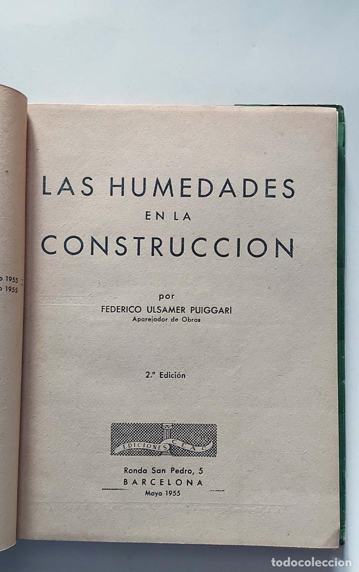 Libros de segunda mano: Las humedades en la construcci&oacute;n | Jose M&ordf; Igoa | Ediciones CEAC, 1955 - Foto 3