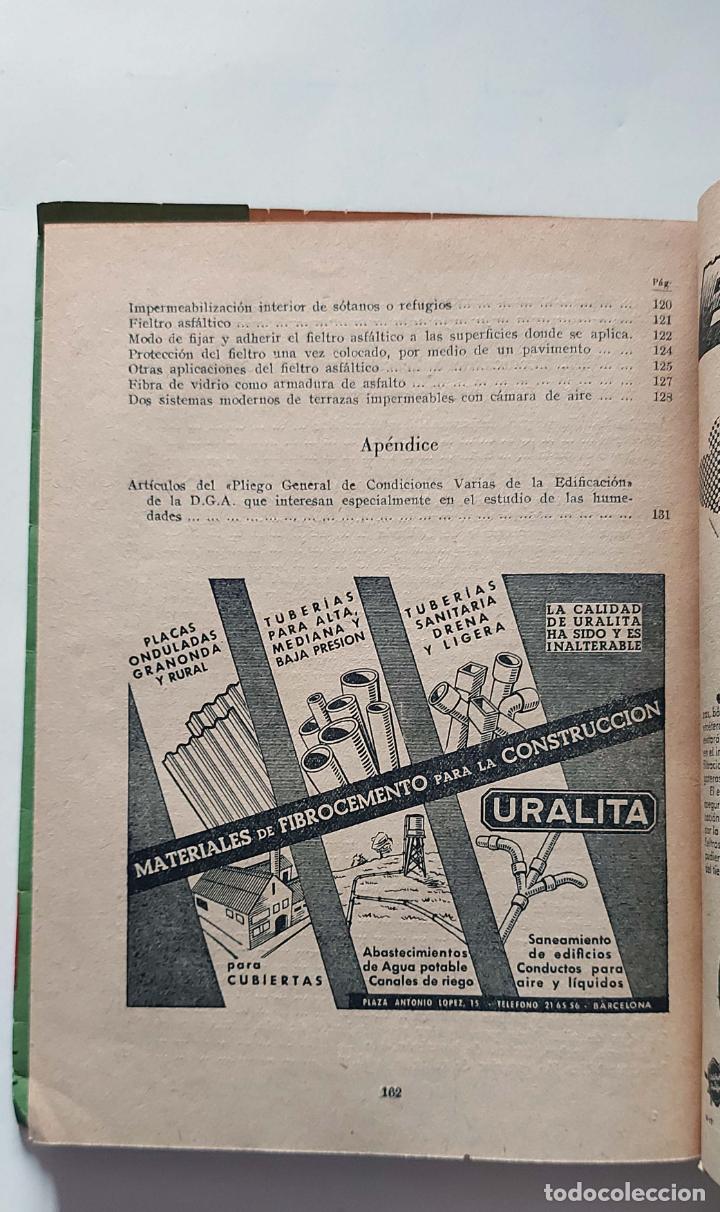 Libros de segunda mano: Las humedades en la construcci&oacute;n | Jose M&ordf; Igoa | Ediciones CEAC, 1955 - Foto 4