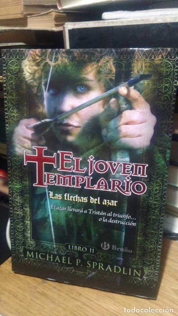 Libros de segunda mano: EL JOVEN TEMPLARIO, LAS FLECHAS DEL AZAR, MICHAEL P. SPRADLIN, ED. BRU&Ntilde;O - Foto 1