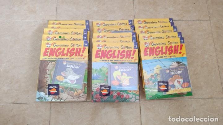 Libros de segunda mano: Ger&oacute;nimo Stilton English! Angl&egrave;s catal&agrave;. 15 libros + 15 cds. Precintado - Foto 2