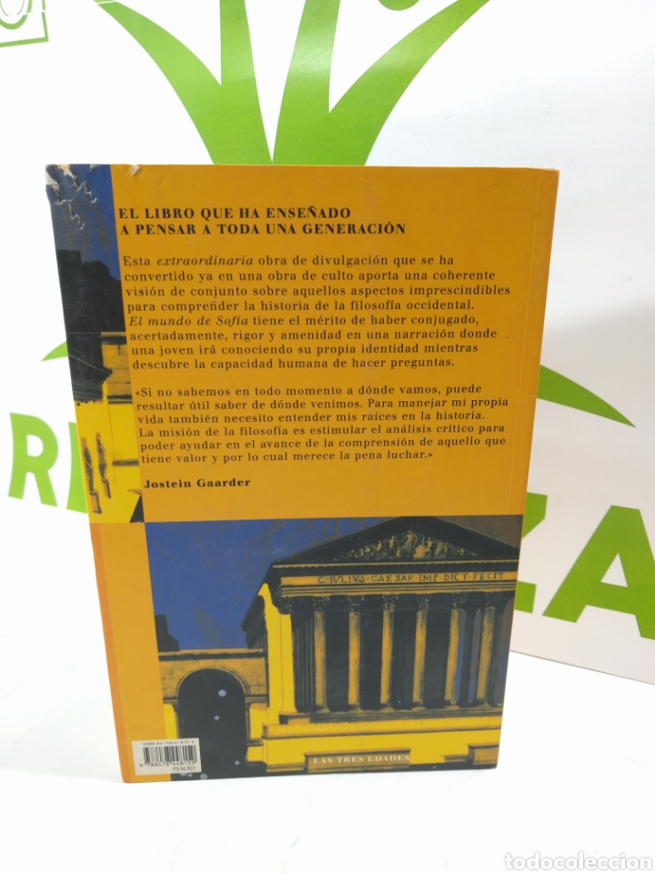 Libros de segunda mano: Jostein Gaarder. El mundo de Sof&iacute;a. Siruela biblioteca Gaarder - Foto 4