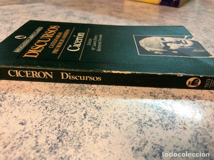 Libros de segunda mano: discursos, catilinarias pro roscio amerino, CICERON - Foto 2