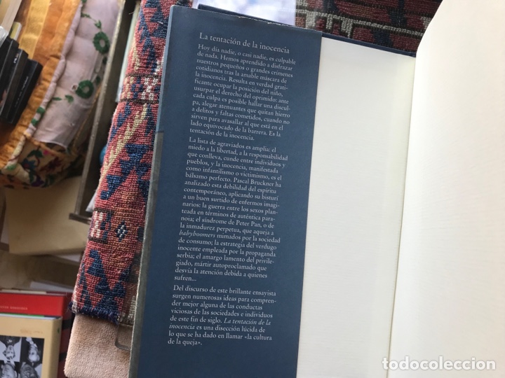 Libros de segunda mano: La tentaci&oacute;n de la inocencia. Pascal Bruckner. C&iacute;rculo de lectores - Foto 5