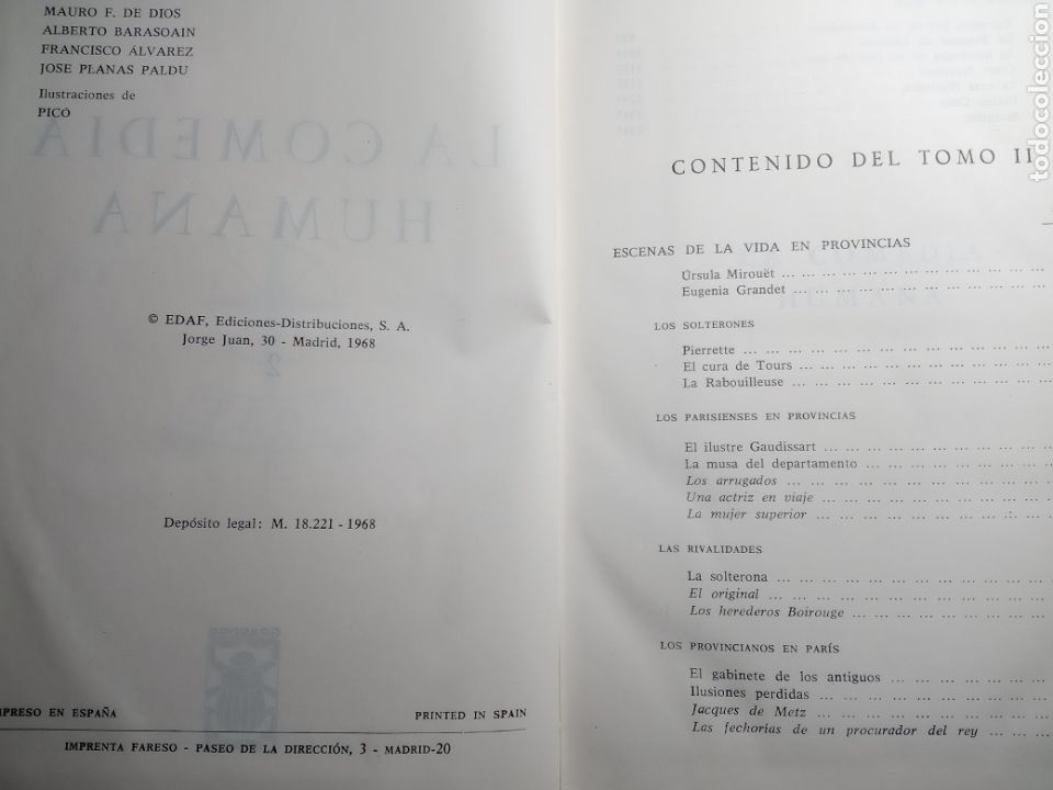 Libros de segunda mano: La comedia Humana H.De Balzac. TomoII - Foto 3