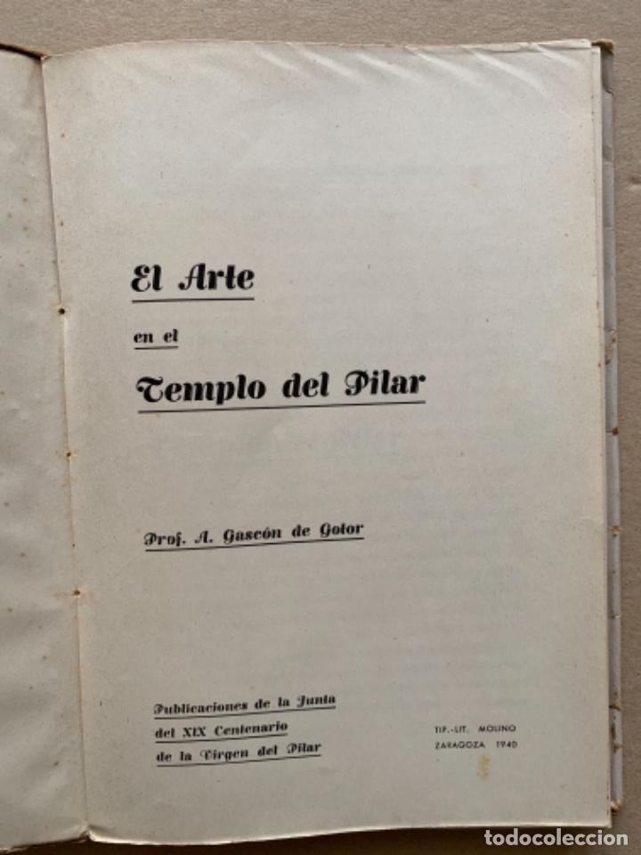 Libros de segunda mano: El Arte en el templo del Pilar (Bols 7) - Foto 2