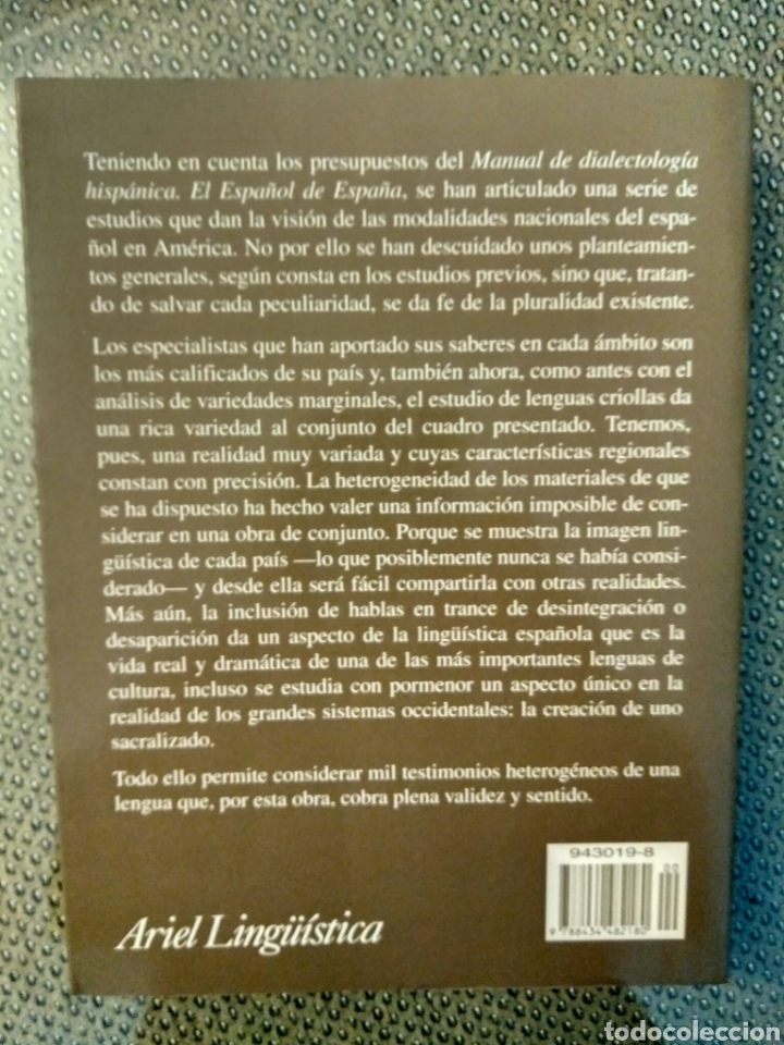 Libros de segunda mano: Manual de dialectolog&iacute;a. El espa&ntilde;ol de Espa&ntilde;a / Manuel Alvar - Foto 3