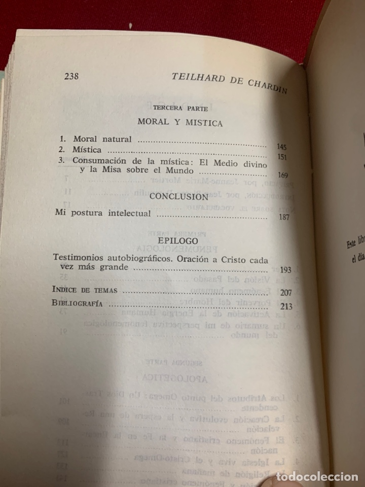 Libros de segunda mano: Yo me explico. Teilhard de Chardin. - Foto 4