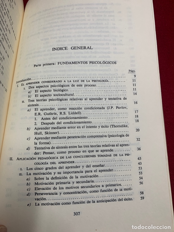 Libros de segunda mano: El aprender. Fundamentos psicol&oacute;gicos y problem&aacute;tica. Werner Correll. - Foto 6