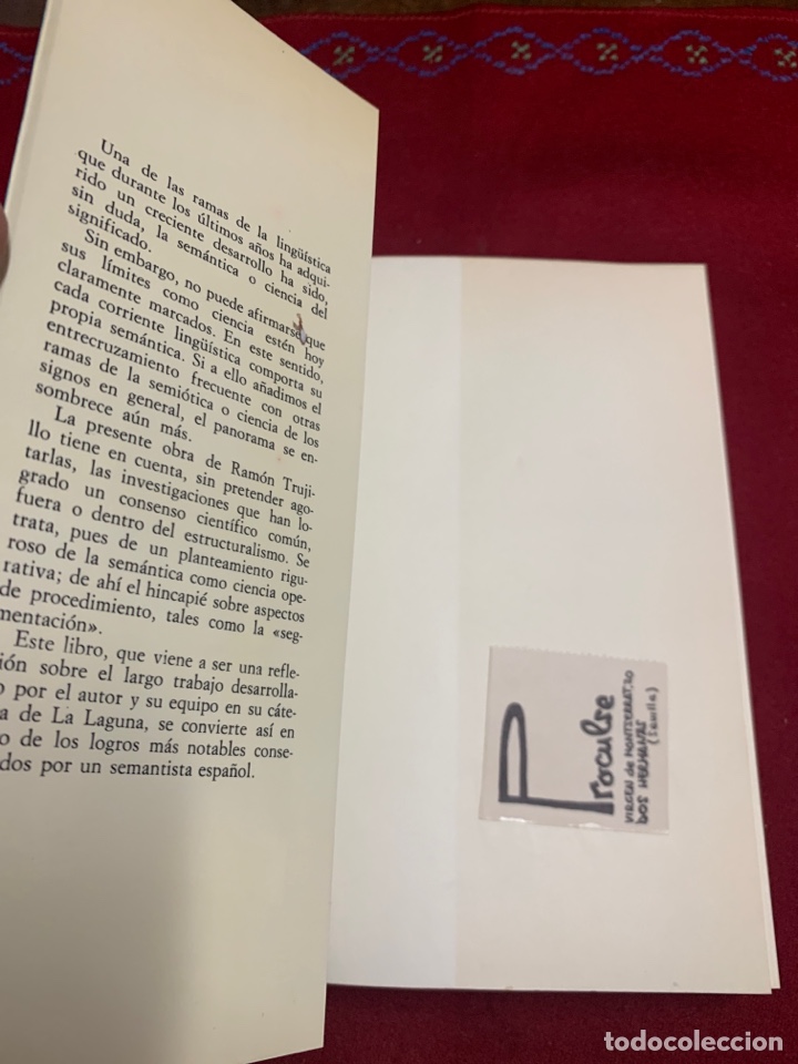 Libros de segunda mano: Elementos de sem&aacute;ntica ling&uuml;&iacute;stica. Ram&oacute;n Trujillo. - Foto 3
