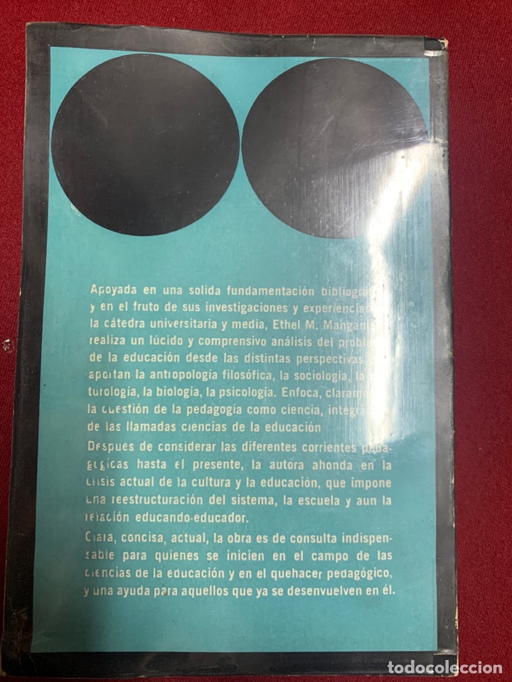 Libros de segunda mano: Introducci&oacute;n a las ciencias de la educaci&oacute;n. Ethel M. Manganiello. - Foto 2