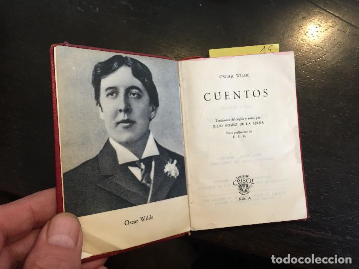 Libros de segunda mano: Cuentos. Oscar Wilde. Colecci&oacute;n Crisol, num. 16-1960 - Foto 1
