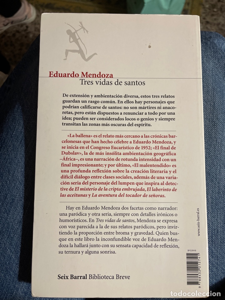 Libros de segunda mano: Tres vidas de Santos. Eduardo Mendoza - Foto 2