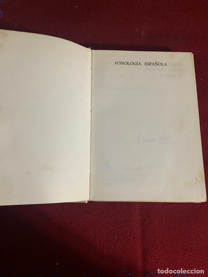 Libros de segunda mano: Fonolog&iacute;a espa&ntilde;ola. Emilio Alarc&oacute;n Llorach. - Foto 5