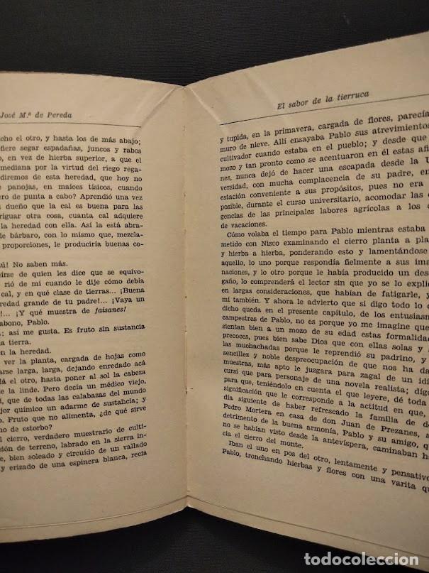 Libros de segunda mano: EL SABOR DE LA TIERRUCA - PEREDA - M. AGUILAR EDITOR - Foto 5