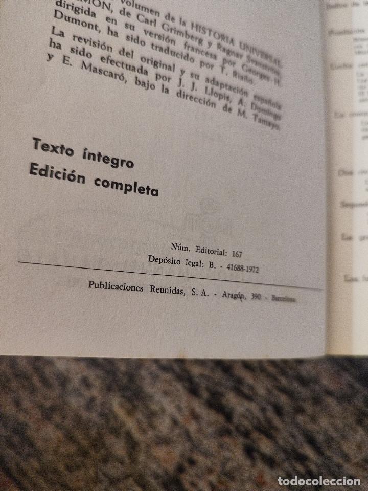 Libros de segunda mano: LIBRO HISTORIA UNIVERSAL ROMA. 1973 DAIMON. - Foto 2